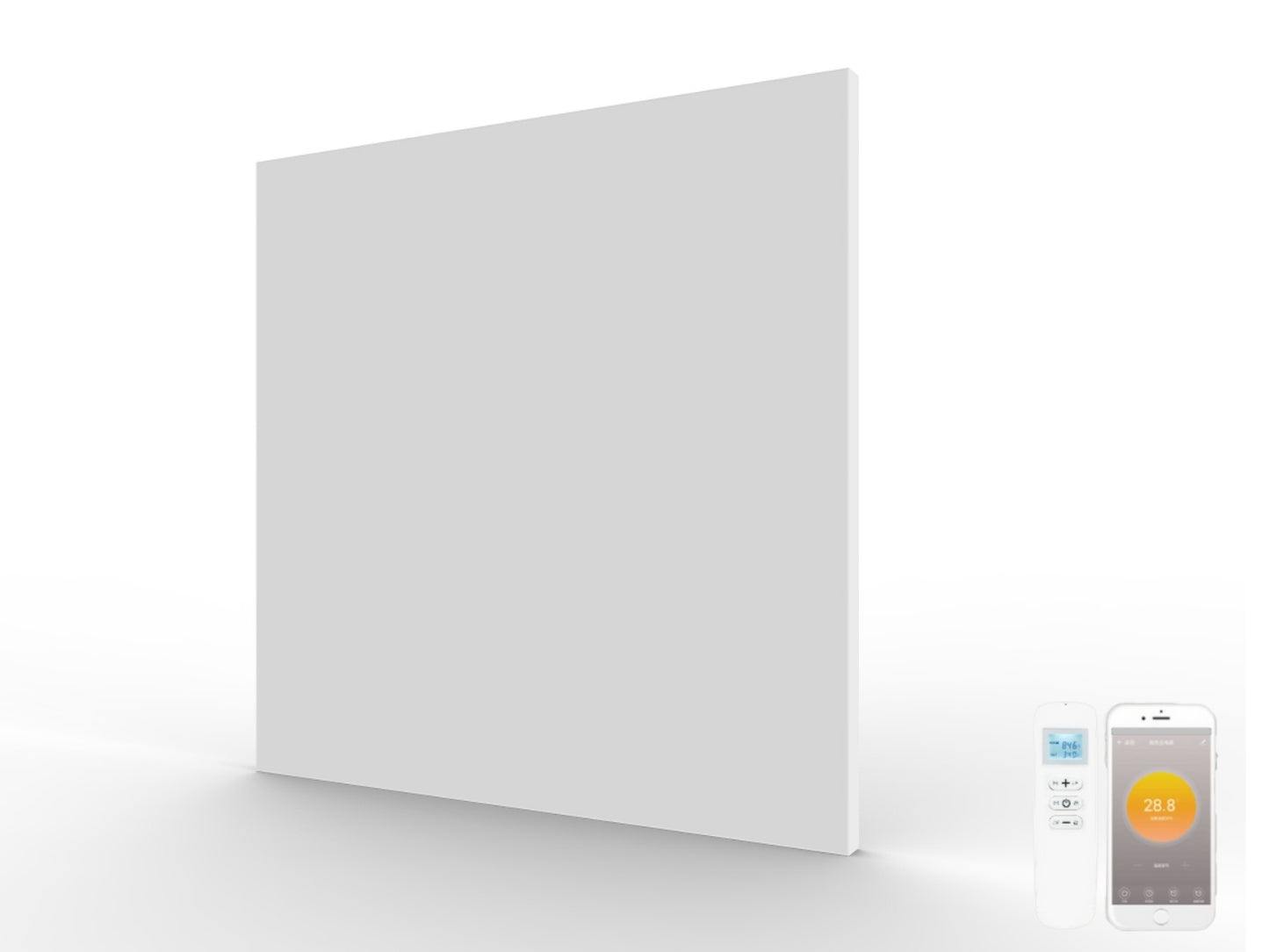 Bezrámový infrapanel FRAMELESS 350W | Výhřevnost 6,5 m2 | 60x60 cm | WiFi termostat
