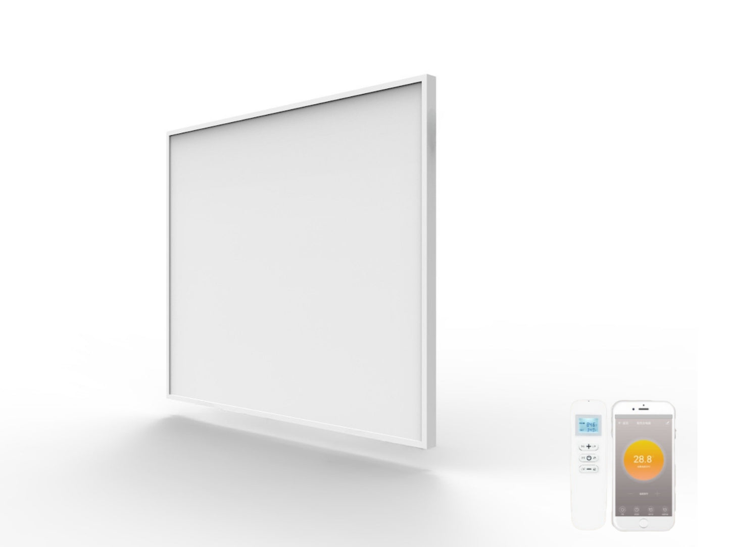 Nástěnný infrapanel BASIC 350W | Výhřevnost 6.5 m2 | 60x60 cm | WiFi termostat