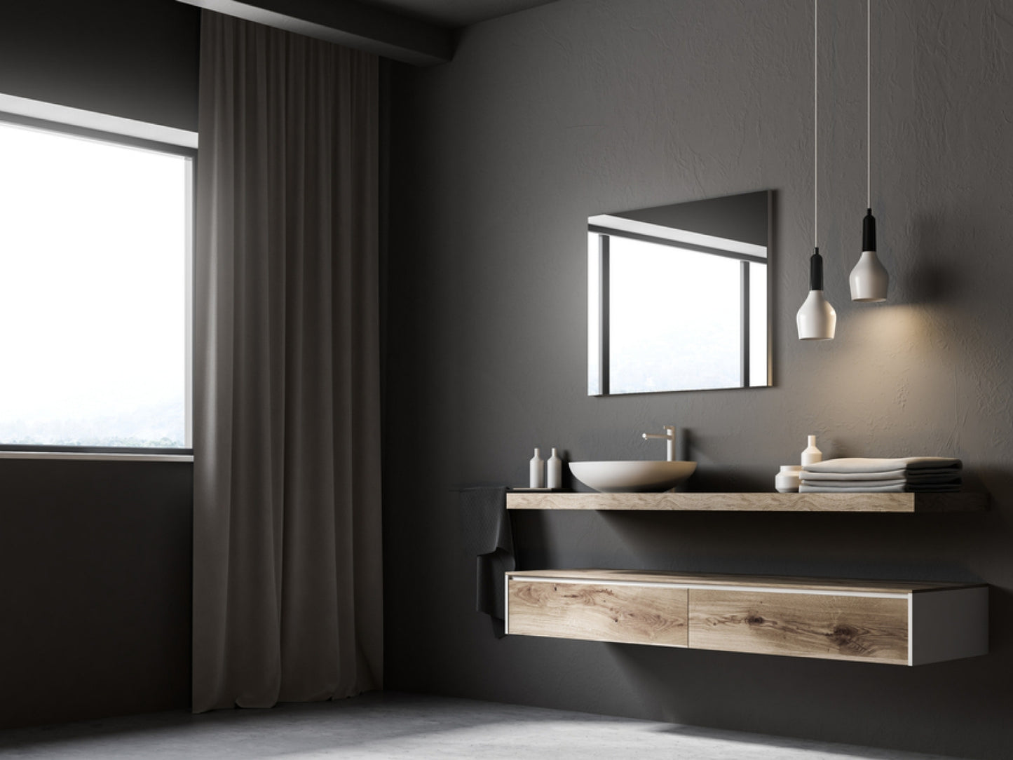 Zrcadlový infrapanel s LED osvětlením MIRROR 700W | Výhřevnost 12,5 m2 | 120x60 cm | WiFi termostat | Dálkový ovladač | Zrcadlo na šířku