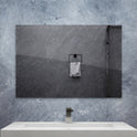 Zrcadlový infrapanel s LED osvětlením MIRROR 450W | Výhřevnost 8 m2 | 80x60 cm | WiFi termostat | Dálkový ovladač | Zrcadlo na šířku