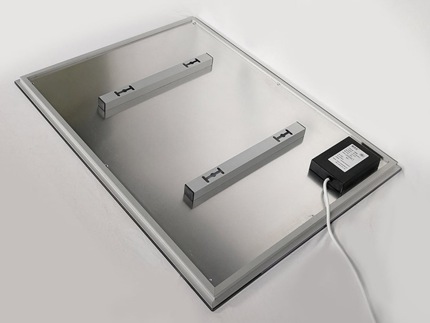 Zrcadlový infrapanel s LED osvětlením MIRROR 320W | Výhřevnost 6 m2 | 60x60 cm | WiFi termostat | Dálkový ovladač | Zrcadlo na šířku
