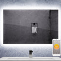 Zrcadlový infrapanel s LED osvětlením MIRROR 450W | Výhřevnost 8 m2 | 80x60 cm | WiFi termostat | Dálkový ovladač | Zrcadlo na šířku