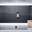 Zrcadlový infrapanel s LED osvětlením MIRROR 700W | Výhřevnost 12,5 m2 | 120x60 cm | WiFi termostat | Dálkový ovladač | Zrcadlo na šířku