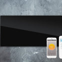 Skleněný Infrapanel GLASS 700W Černý | Výhřevnost 12,5 m2 | 120x60 cm | WiFi termostat