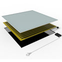 Skleněný Infrapanel GLASS 450W Černý | Výhřevnost 8 m2 | 80x60 cm | WiFi termostat