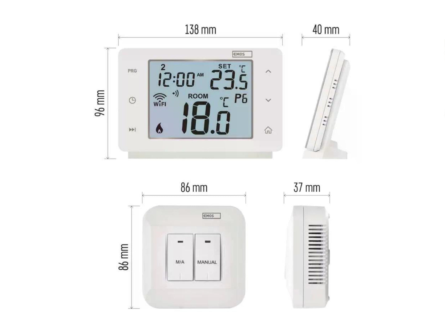 Bezdrátový WiFi termostat EMOS GOSMART P56211