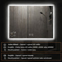 Chytré infrazrcadlo SMART MIRROR 200W | Výhřevnost 3.6 m2 | 60x60 cm | WiFi termostat | Dálkové ovládání | LED světlo