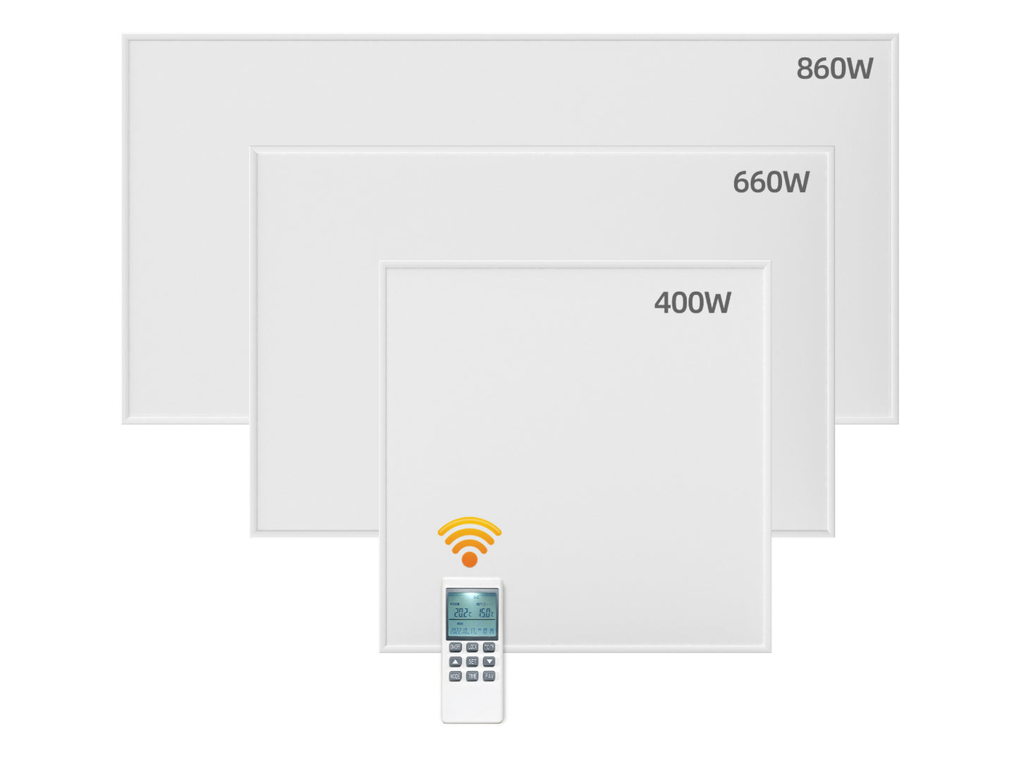Stropní Infrapanel CEILING PRO 400W | Výhřevnost 8 m² | 60×60 cm | Termostat na dálkové ovládání