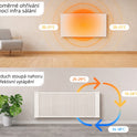 Nástěnný infrapanel BASIC 350W | Výhřevnost 6.5 m2 | 60x60 cm | WiFi termostat