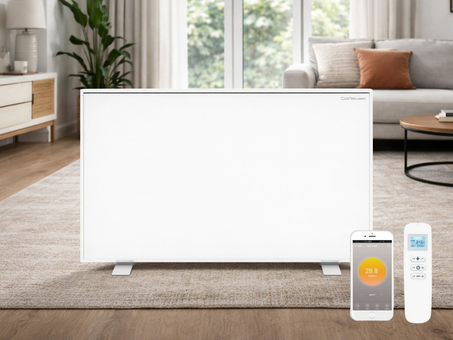 Volně stojící infrapanel BASIC STAND 700W | Výhřevnost 12.5 m2 | 120x60 cm | WiFi termostat
