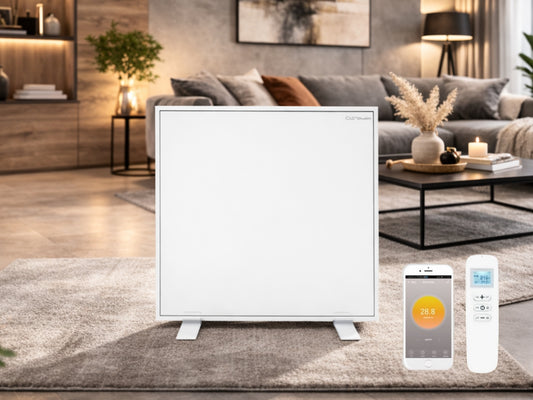 Volně stojící infrapanel BASIC STAND 350W | Výhřevnost 6.5 m2 | 60x60 cm | WiFi termostat